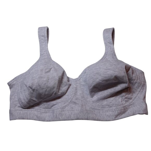 Playtex 18 Hour Ultimate Lift & Support Wireless Full Coverage Bra Sz 36C Gray - Picture 2 of 10